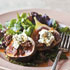 Herb Salad with Chevre-Bacon stuffed Figs